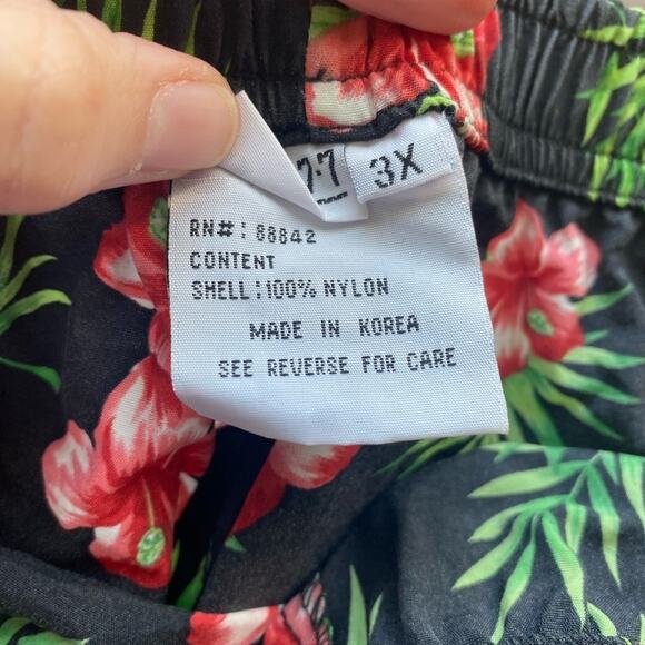 Lane Bryant Hawaiian Tropical Floral Lightweight Loungwear Shorts Size 3X NWOT - Picture 6 of 8